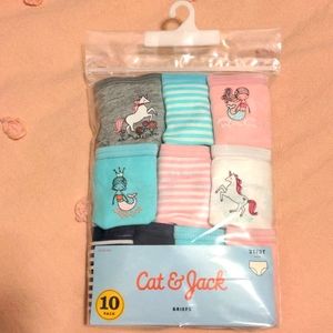 Cat and Jack Toddler Girl Briefs Underwear 2t 3t New